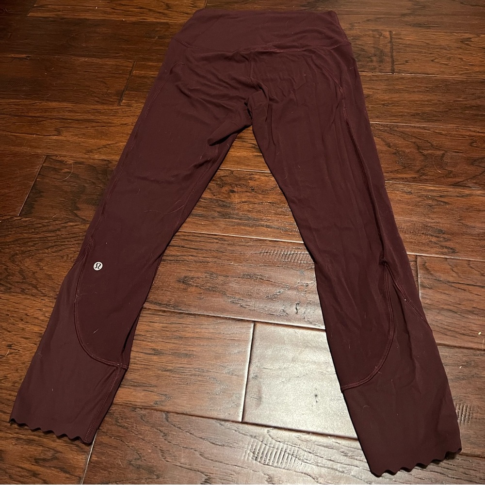 Maroon Lululemon leggings